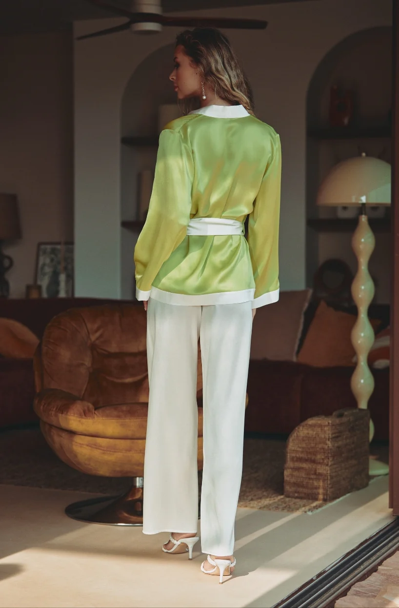 Pyjama en satin de soie Carmela - Image 3
